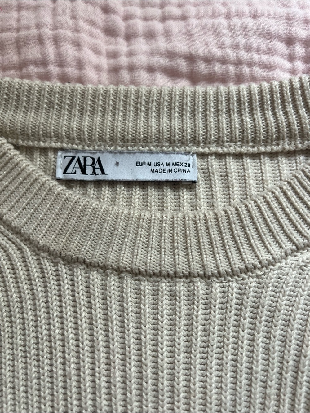 Zara knit cream sweater - Picture 2 of 3